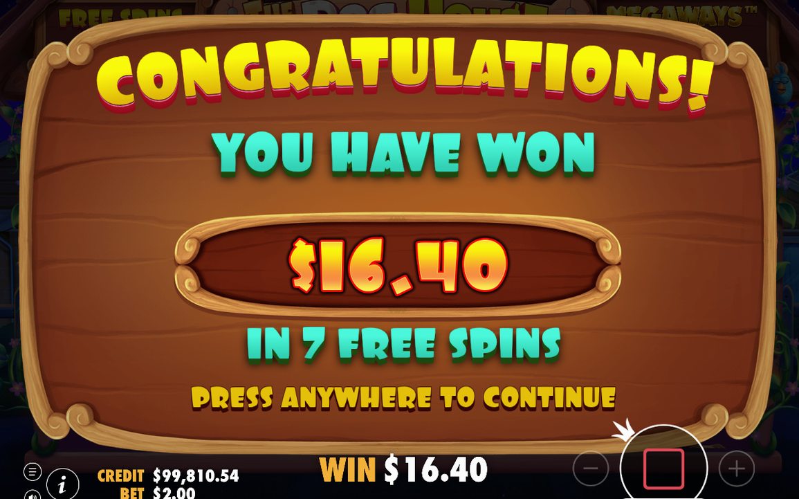 Base game win paying left to right on adjacent reels