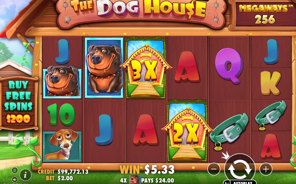 Second win screen, with a Multiplier feature in play